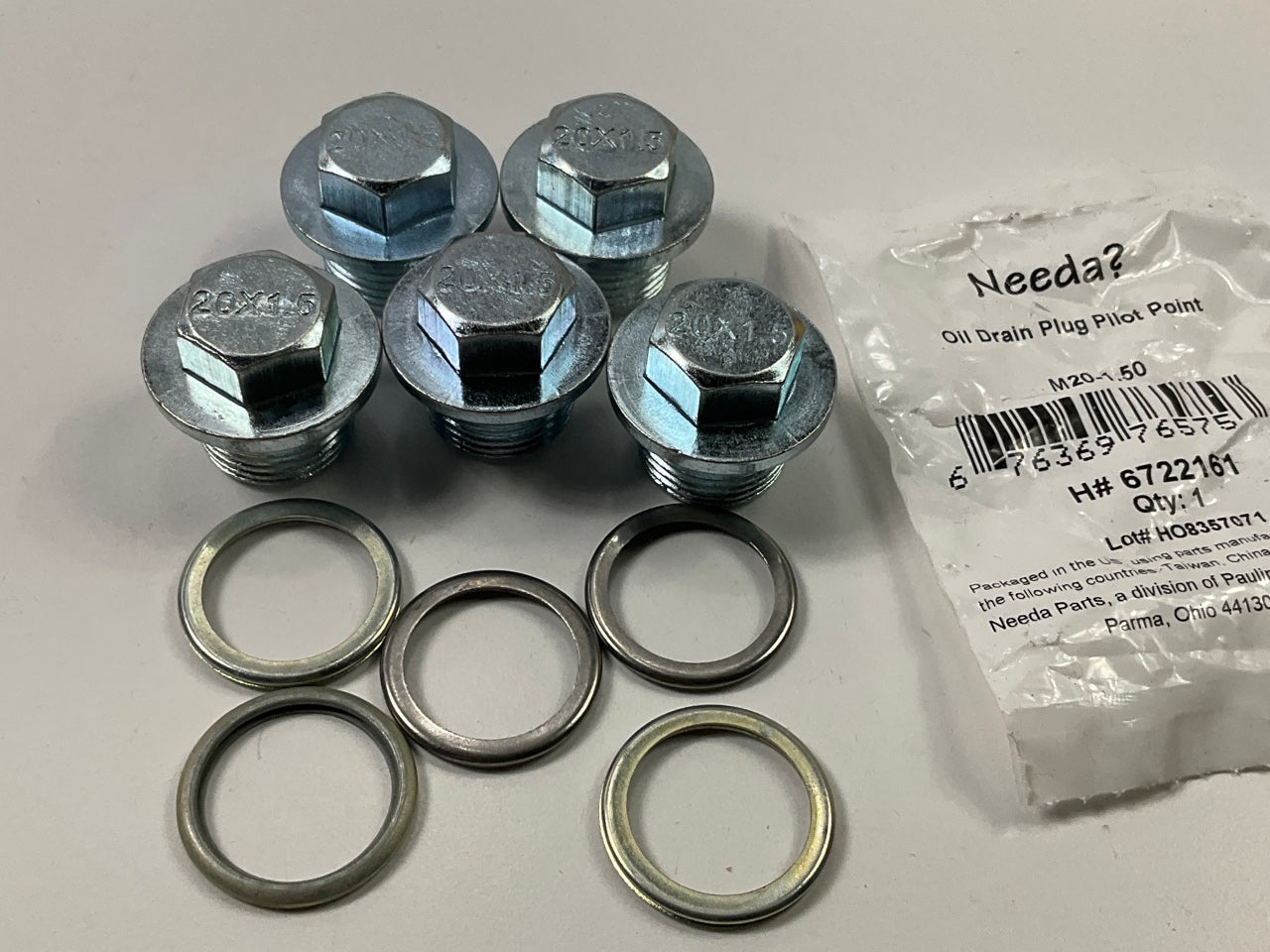 (5) Needa 6722161 Automatic Transmission Fluid Filler Plug - M20-1.50 Thread