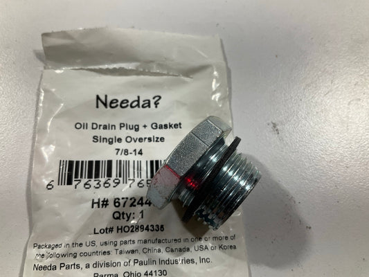 Needa 6724461 Universal Oversize Engine Oil Drain Plug - 7/8''-14