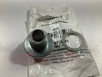 Needa 6726461 Universal Engine Oil Drain Plug - 9/16''