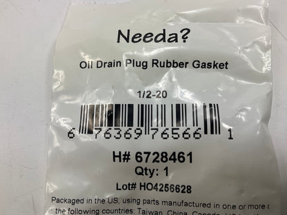 Needa 6728461 Engine Oil Drain Plug, 1/2-20 Thread