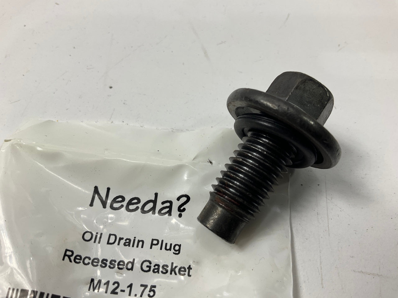 Needa 6728661 Oil Drain Plug - Pilot Point - M12-1.75, Recessed Gasket