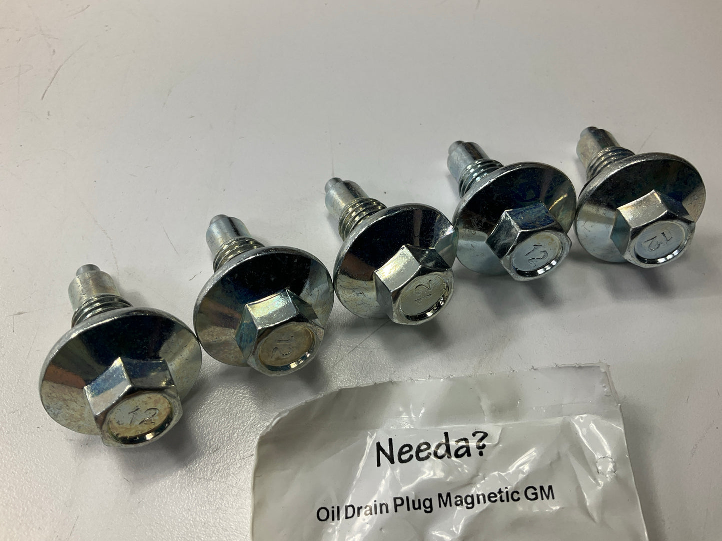 (5) Needa 6730961 Magnetic Oil Drain Plugs M12-1.75