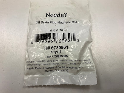 Needa 6730961 Engine Oil Drain Plug