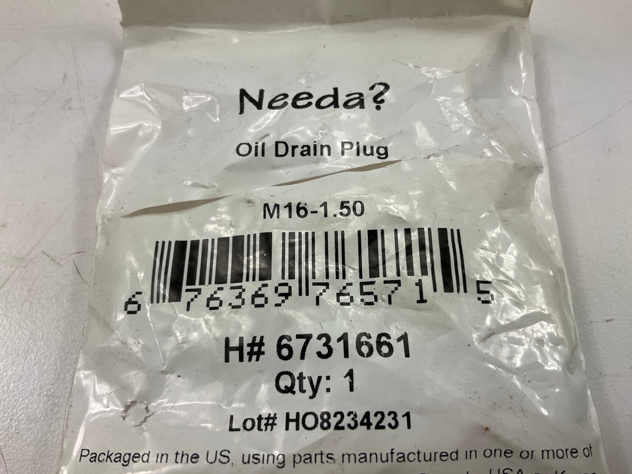 Needa 6731661 Engine Oil Drain Plug