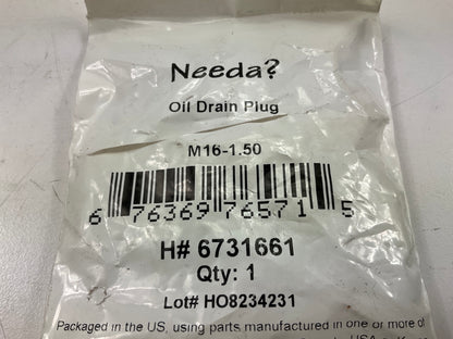 Needa 6731661 Engine Oil Drain Plug