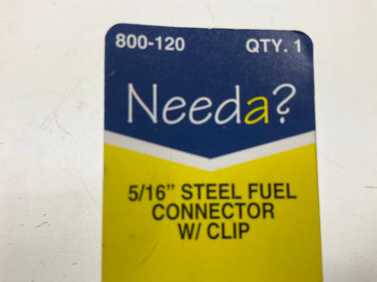 Needa 800-120 5/16'' Steel Fuel Line Connector With Clip