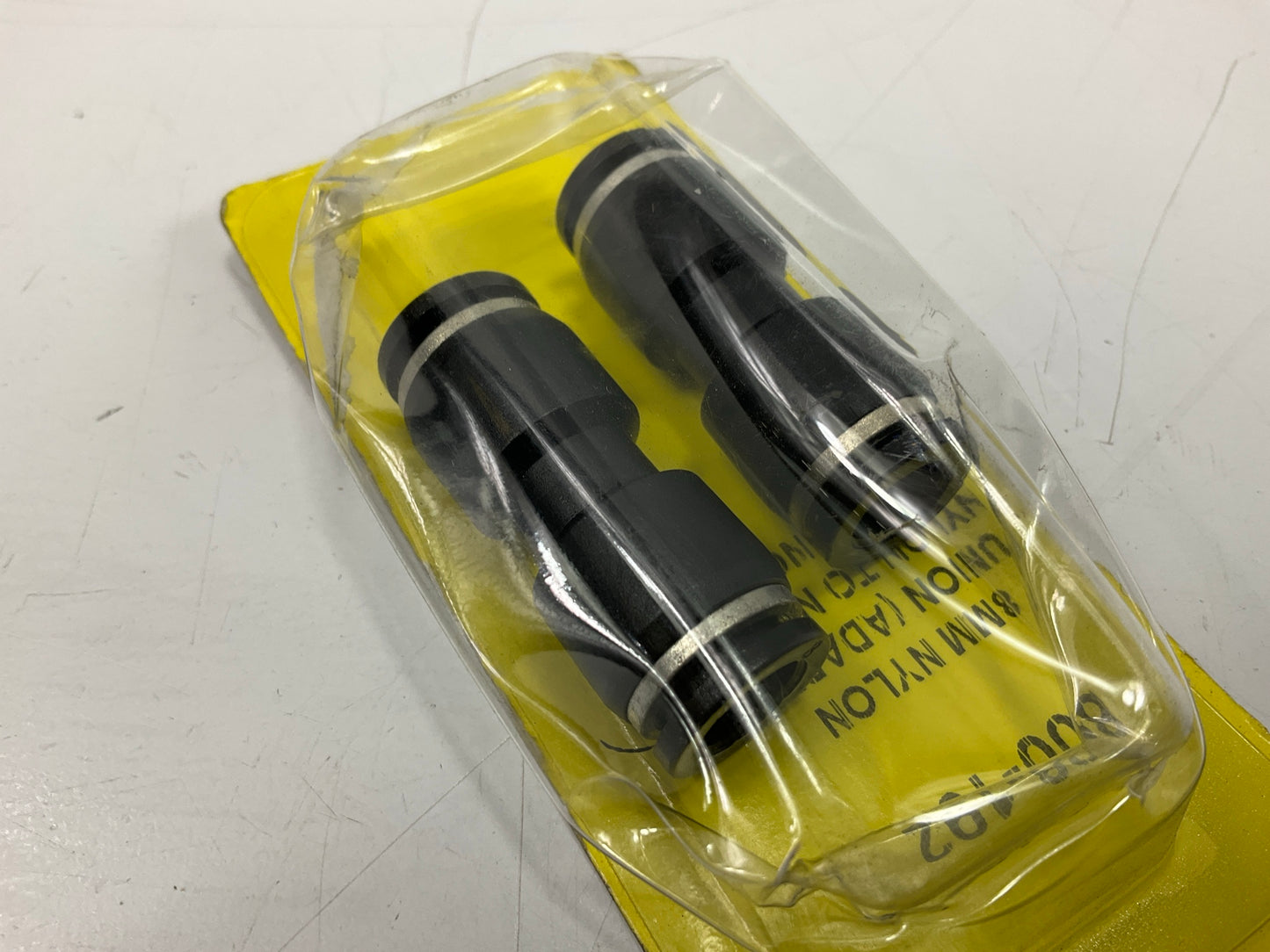 Needa 8mm Fuel Line Connector Fitting Nylon Tubing Shark Bite Union, 2 / PACK