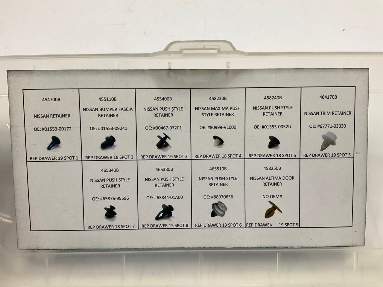 Needa 99182 Exterior Trim Retainer Moulding Clips Assortment Pack For Nissan