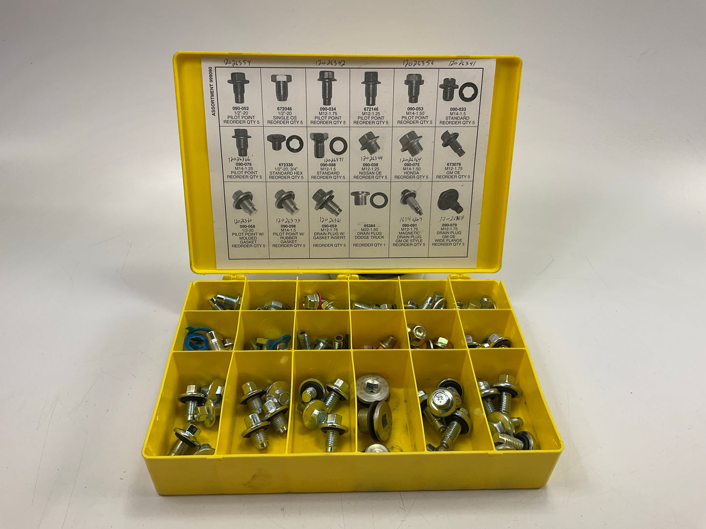 INCOMPLETE, MISSING 3 PCS - Needa 999090 Oil Drain Plug Assortment Kit