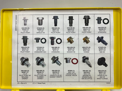 INCOMPLETE - AS IS - Needa 999090A Engine Oil Drain Plug Assortment Kit