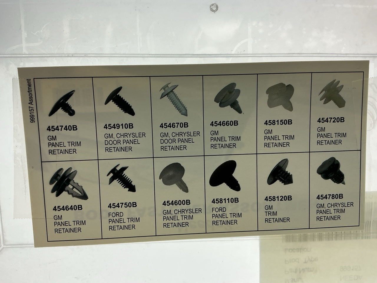 Needa 999157 Trim Retainer Fastener Clips Assortment Kit - GM & Ford