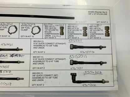 Needa Parts 999159 Nylon Fuel Line Repair Kit