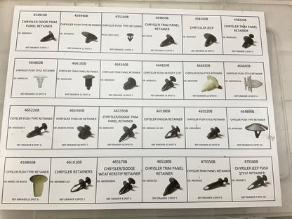 Needa 999177 Body Retainer Clips Fastener Assortment Kit Pack For Chrysler