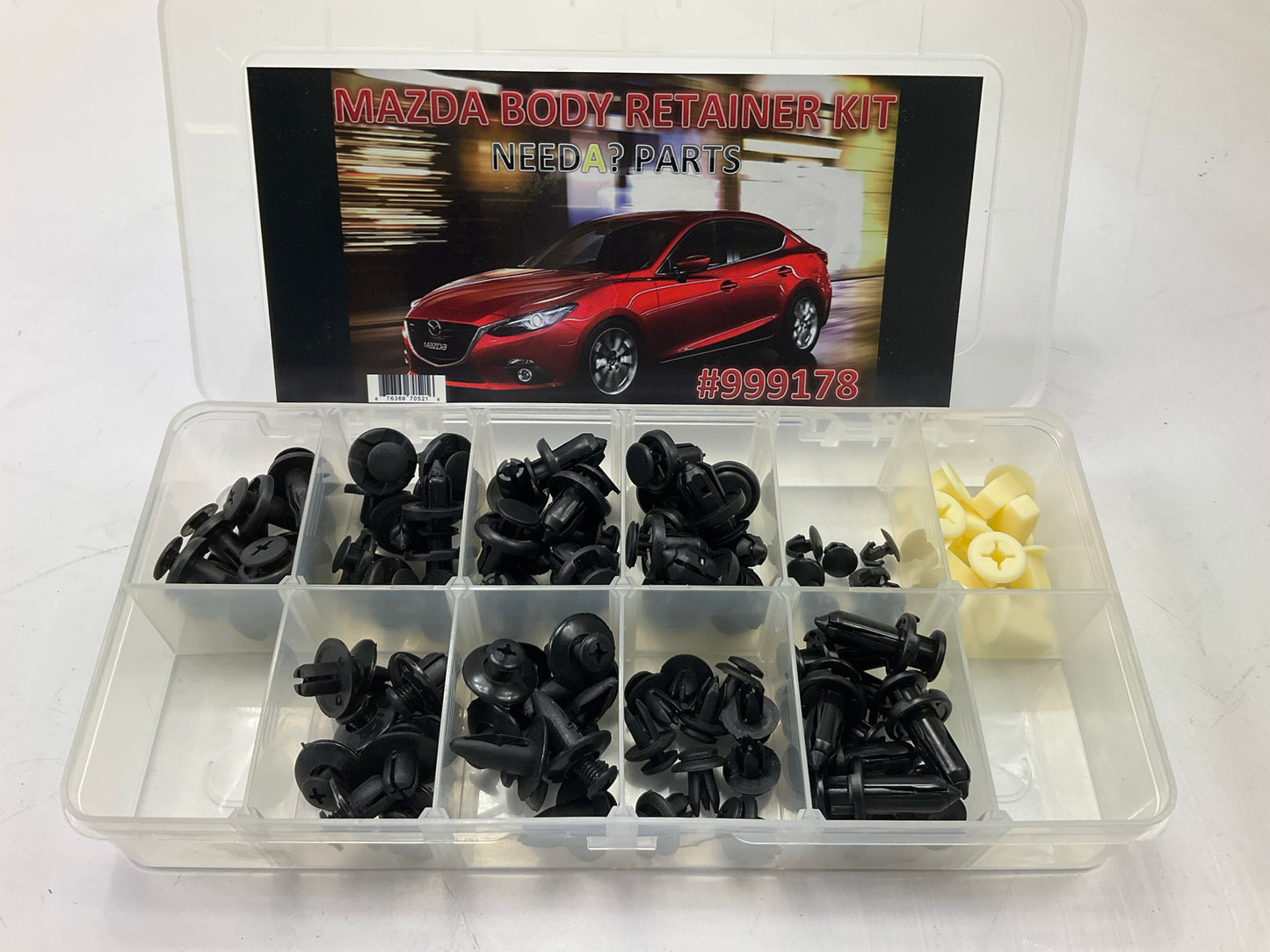 Needa 999178 Body Moulding Retainer Clips Assortment Pack For Mazda Vehicles