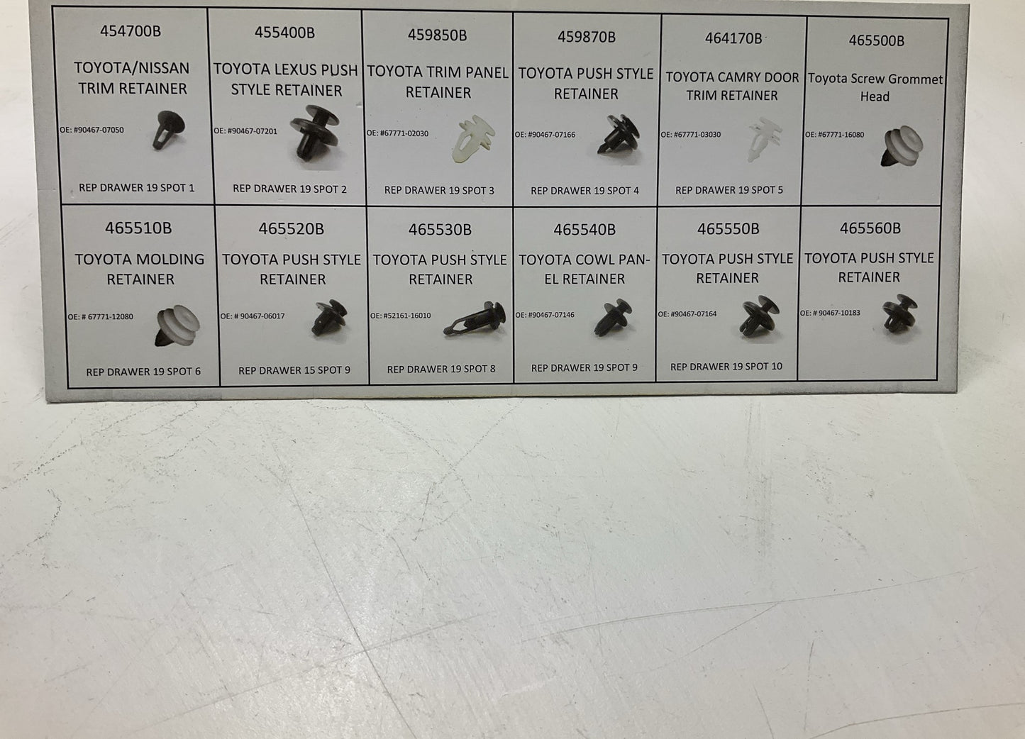Needa 999178 Body Moulding Retainer Clips Assortment Pack For Toyota / Lexus