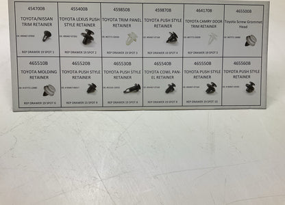 Needa 999178 Body Moulding Retainer Clips Assortment Pack For Toyota / Lexus