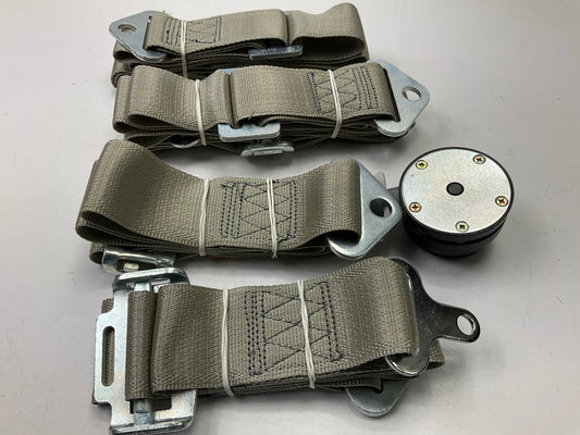 Netami 25-0045 4-Point Cam Lock Seat Belt Harness - Gray