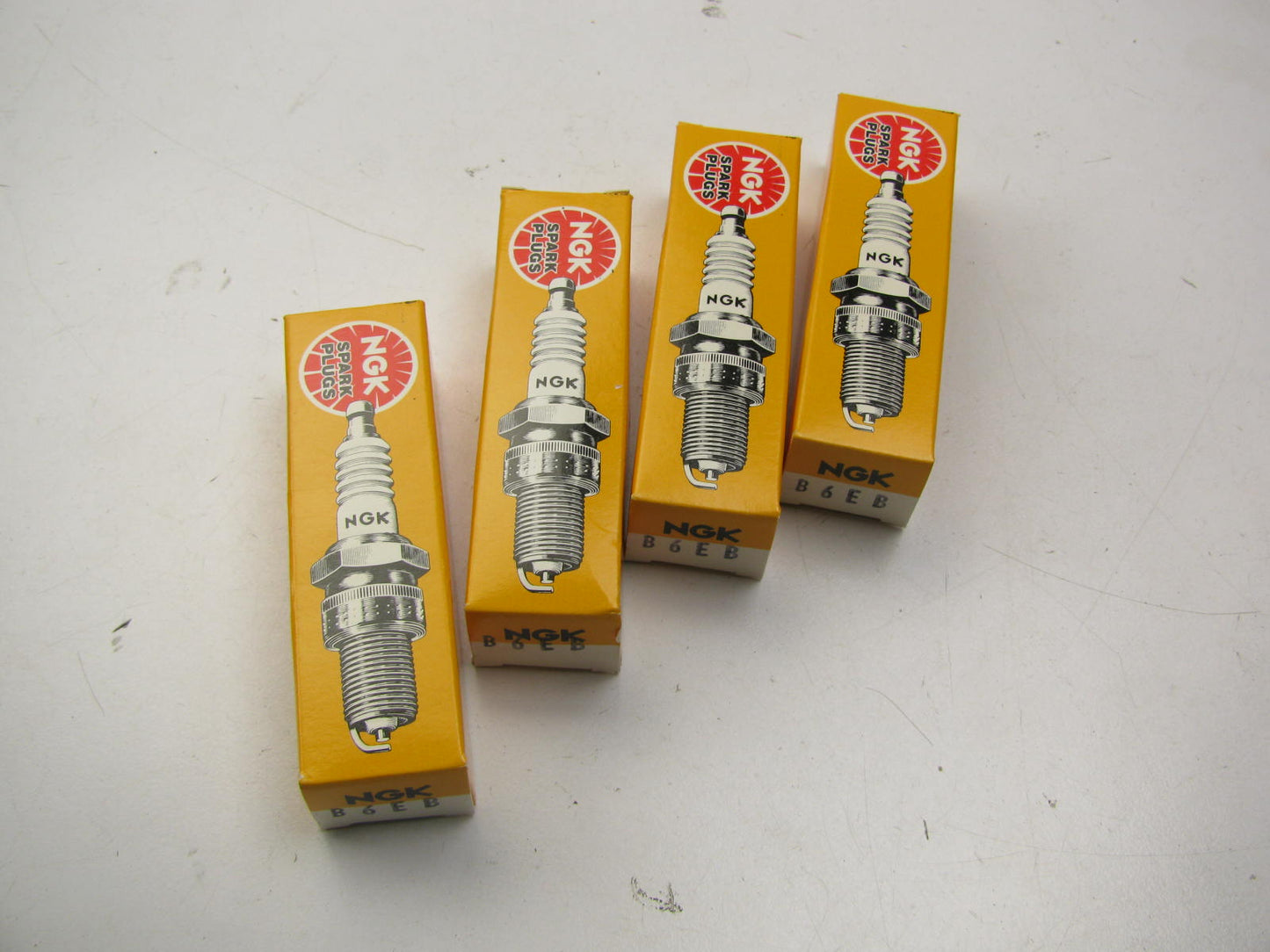 (4) NGK B6EB Spark Plugs - 1980-1982 Honda Prelude, 1980-1983 Accord
