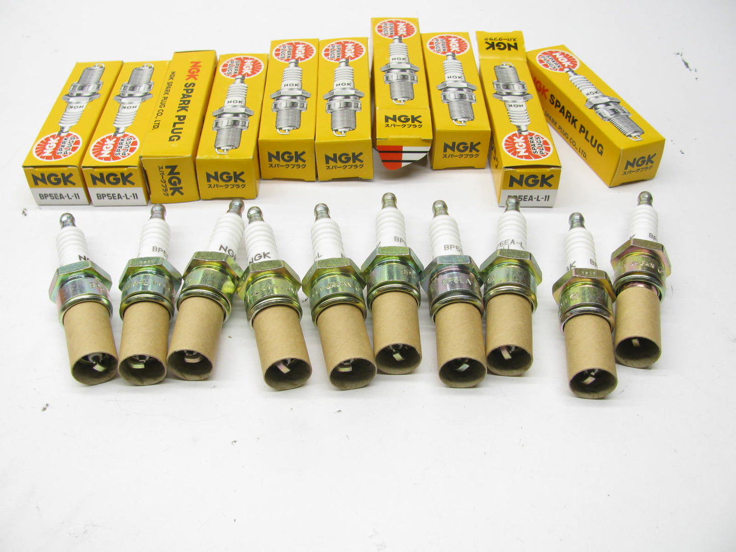 (10) NGK BP5EAL-11 Spark Plugs