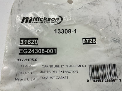 Nickson 13308 Exhaust Pipe Connector Gasket - 95-00 Ford Contour, Mystique 2.5L