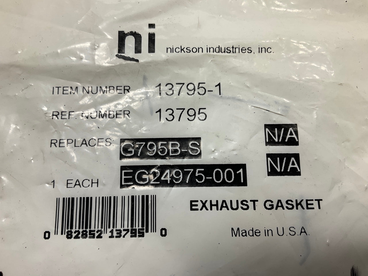 Nickson 13795-1 Exhaust Pipe Flange Gasket