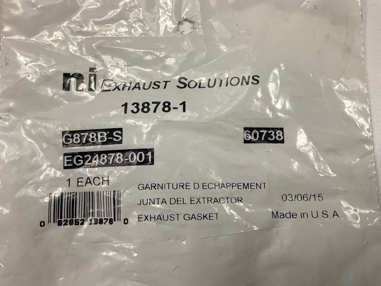 Nickson 13878-1 Exhaust Crossover Gasket