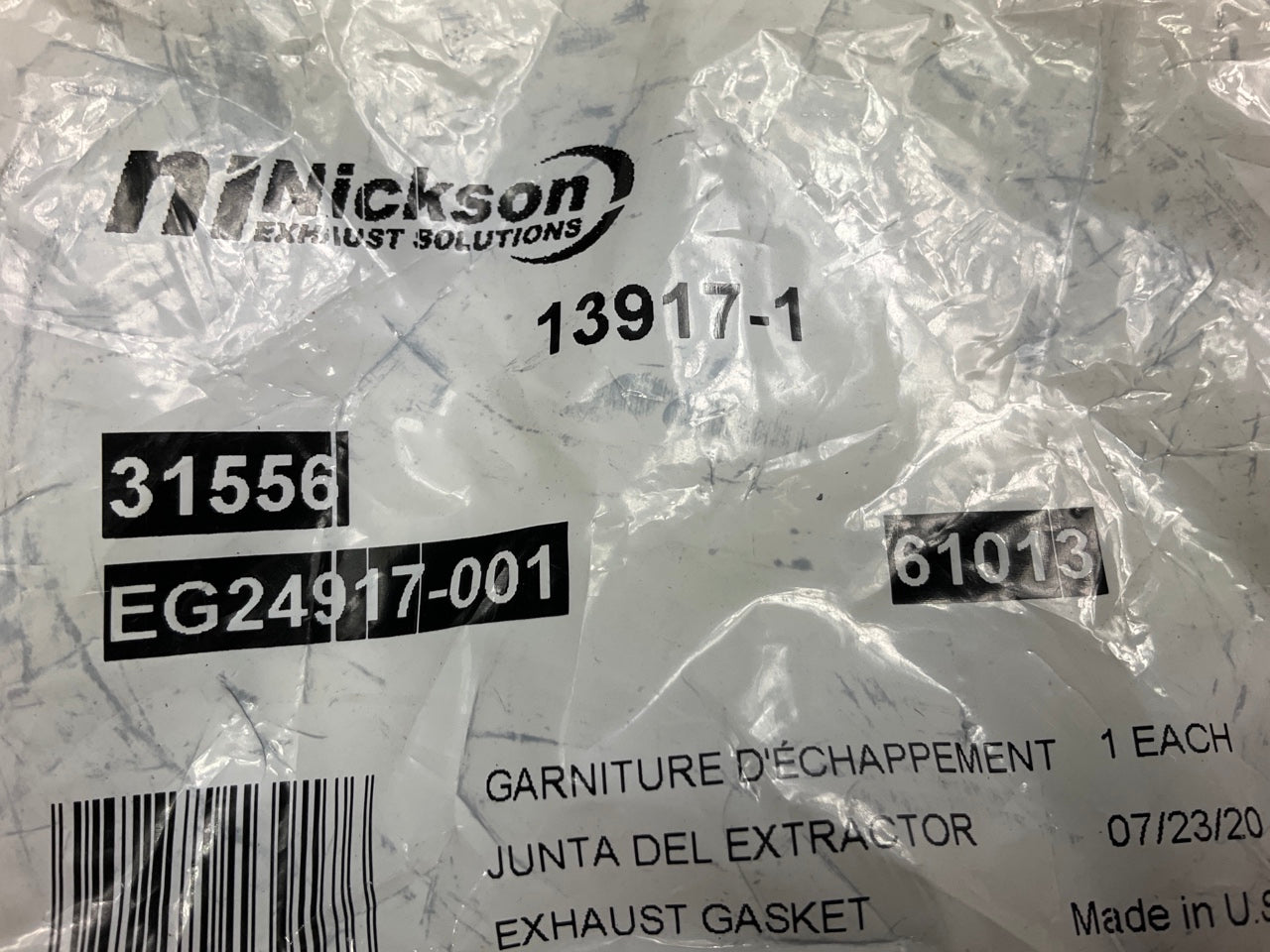 Nickson 13917-1 Exhaust Pipe Flange Gasket