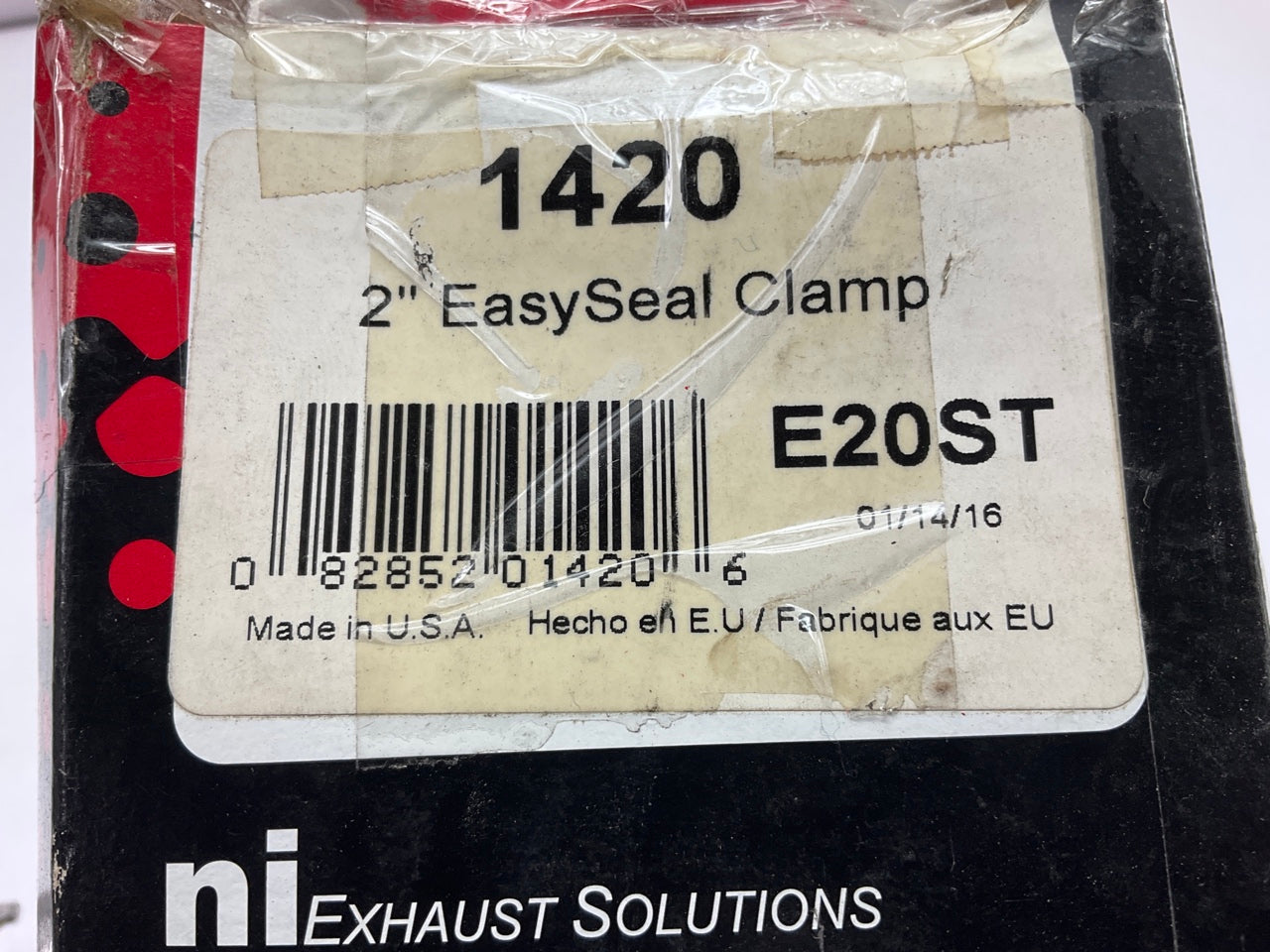 Nickson 1420 2'' Easy-Seal Exhaust Band Clamp, Stainless Steel E20ST