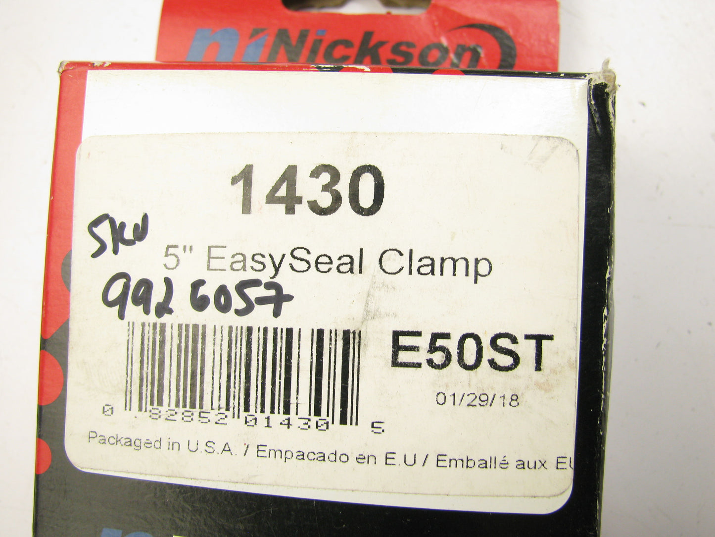 Nickson 1430 Exhaust Flat Band Clamp 5'' Easy Seal