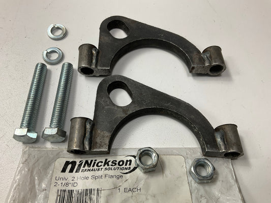 Nickson 15106 - 2-1/8'' ID Exhaust Flange (2.125'' ID),  2 Hole Flat Split