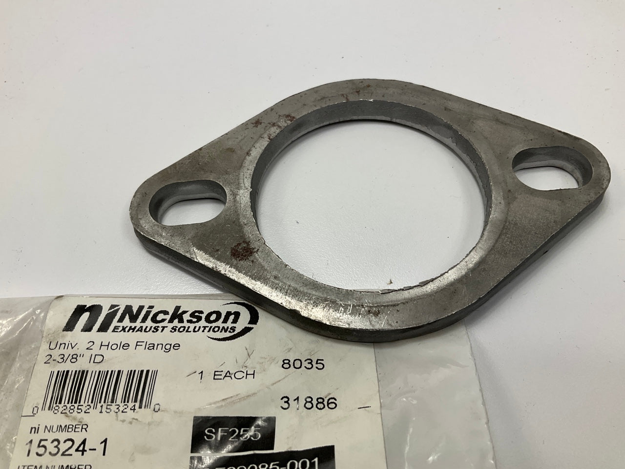Nickson 15324 Steel Exhaust Flange - UNIVERSAL, 2-hole, 2-3/8'' ID