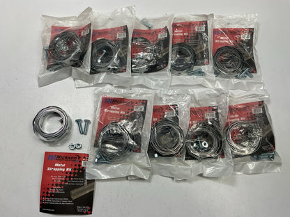 (10) Nickson 17002 Metal Exhaust Strapping Strip Repair Kit With Bolts, 59'' Long