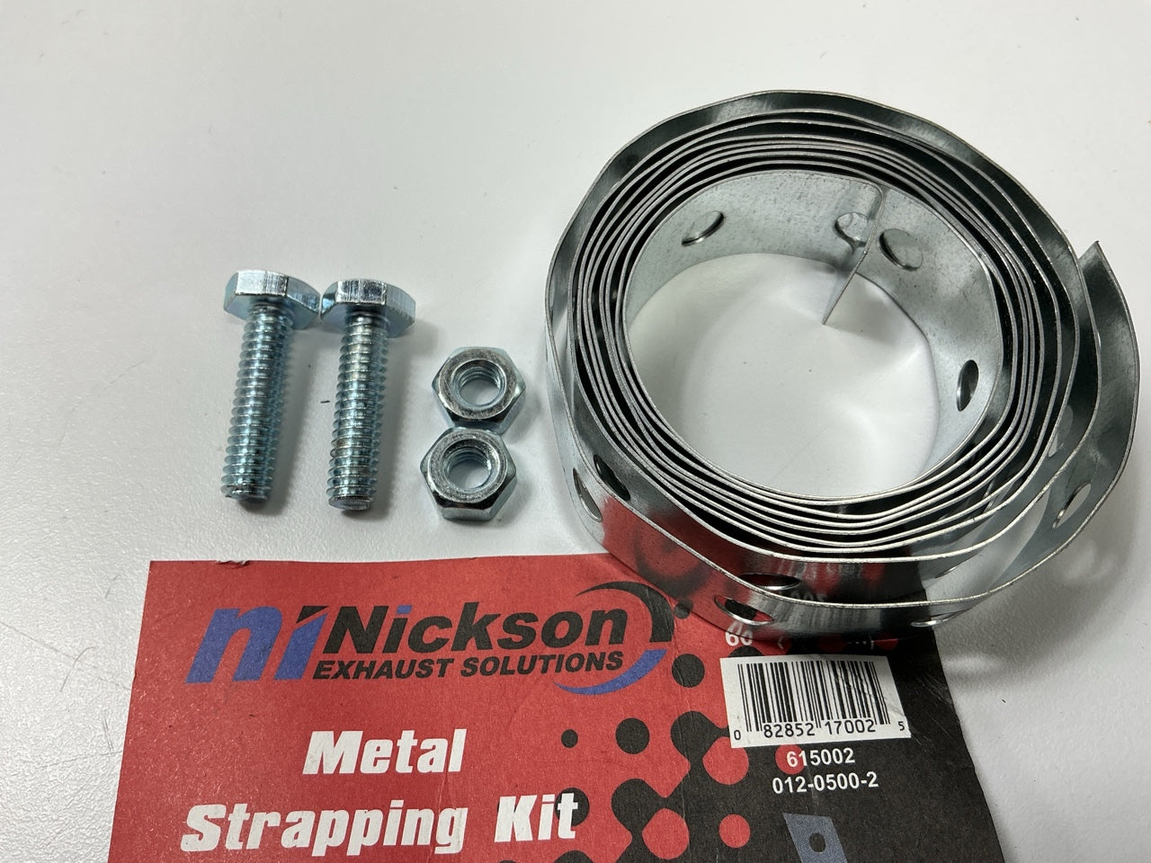 (10) Nickson 17002 Metal Exhaust Strapping Strip Repair Kit With Bolts, 59'' Long