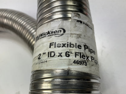 Nickson 17012 Flexible Exhaust Pipe 2'' ID X 6' Flex Pipe, Universal