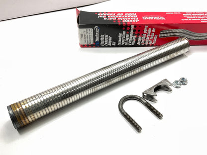 Nickson 17029 Galvanized Steel Flex Exhaust Pipe Repair Kit 1.5'' ID X 18'' Length