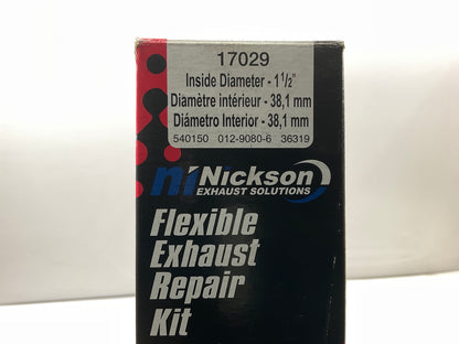 Nickson 17029 Galvanized Steel Flex Exhaust Pipe Repair Kit 1.5'' ID X 18'' Length