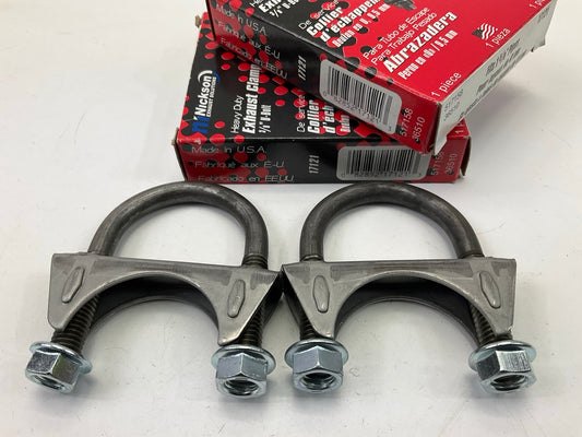 (2) Nickson 17121 Heavy Duty Exhaust Clamp 1-5/8'', 3/8'' U-Bolt