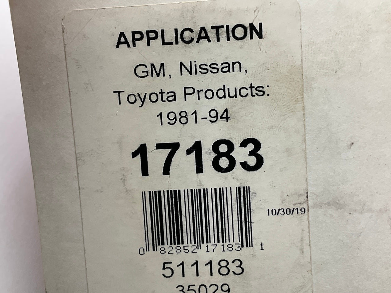 Nickson 17183 Exhaust Muffler Bracket Insulator