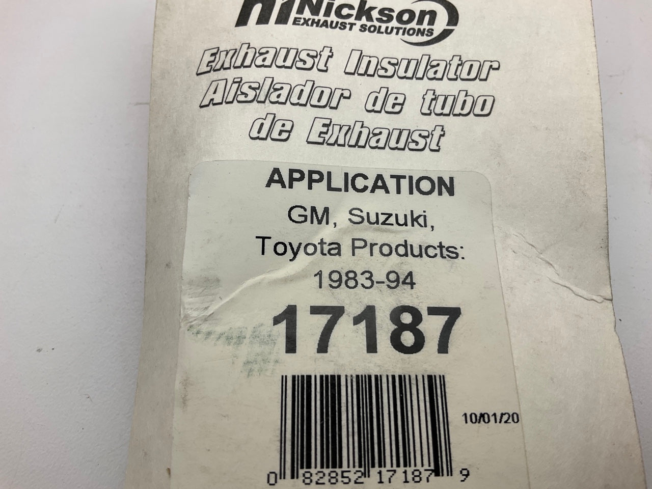 Nickson 17187 Exhaust Muffler Bracket Insulator For 1983-1994 Toyota, Suzuki, GM