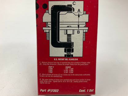 Nickson 17352 Exhaust Manifold Clamp A Stud Repair Kit - 2-1/4 To 3-3/4''