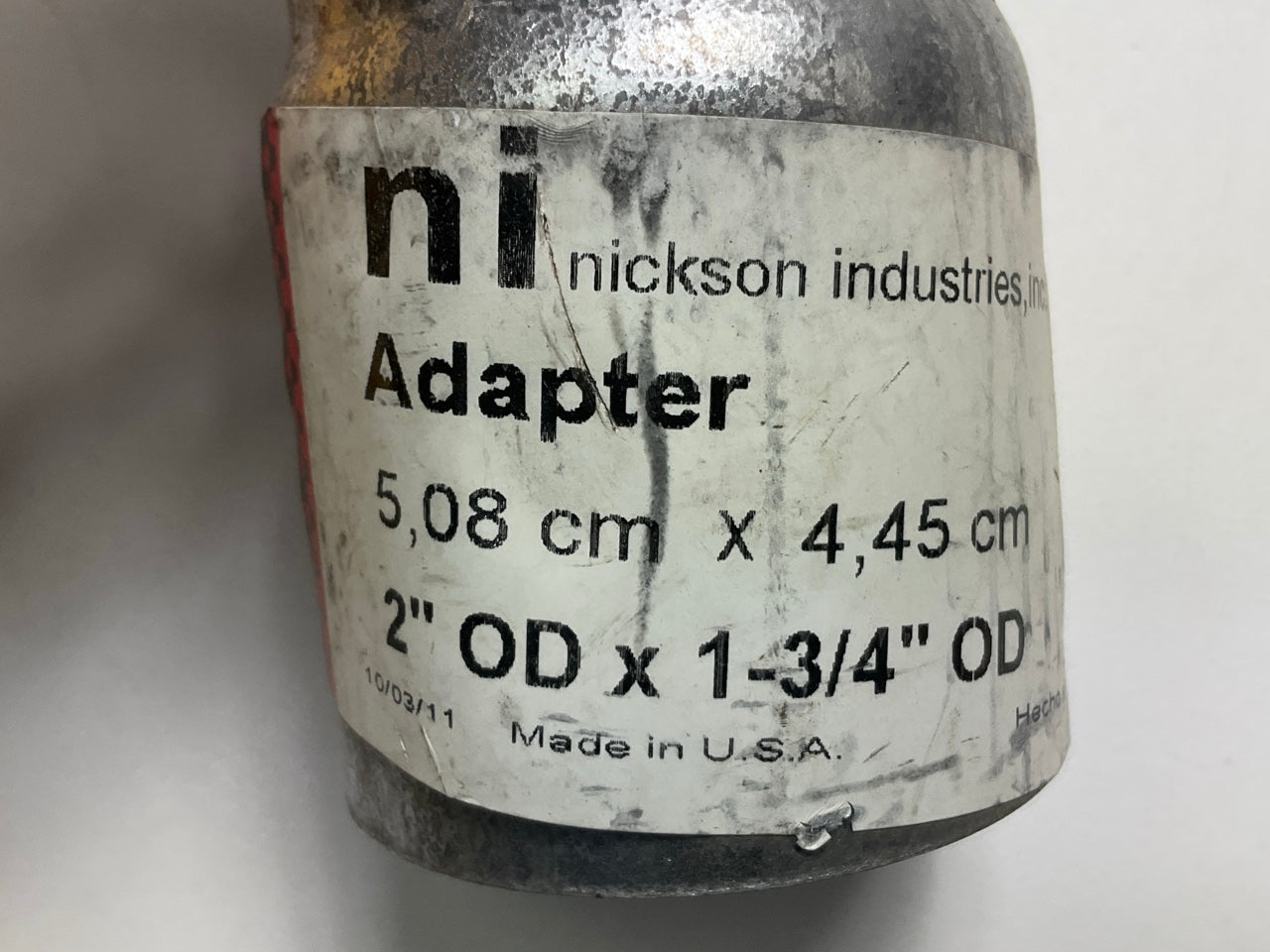 Nickson 17564 Exhaust Pipe Adapter Reducer Connector - 2'' OD X 1-3/4'' OD