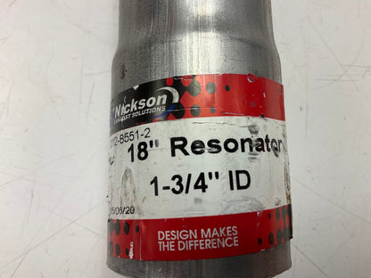 Nickson 17651 Resonator Delete Exhaust Pipe 1-3/4'' ID X 18'' Long