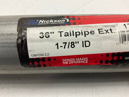 DENTED # 2 Nickson 17673 Steel Exhaust Tail Pipe Extension 1-7/8'', 36'' Long