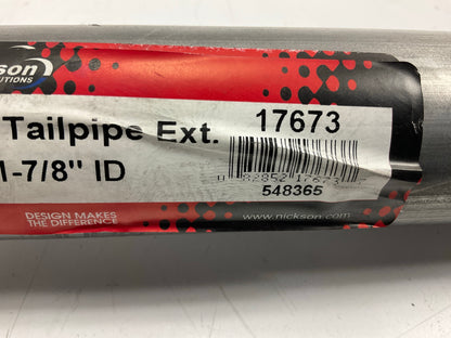 DENTED #4 Nickson 17673 Steel Exhaust Tail Pipe Extension 1-7/8'', 36'' Long