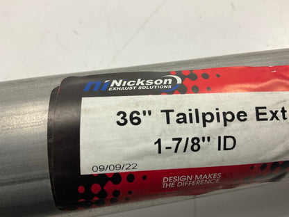 DENTED # 5 Nickson 17673 Steel Exhaust Tail Pipe Extension 1-7/8'', 36'' Long