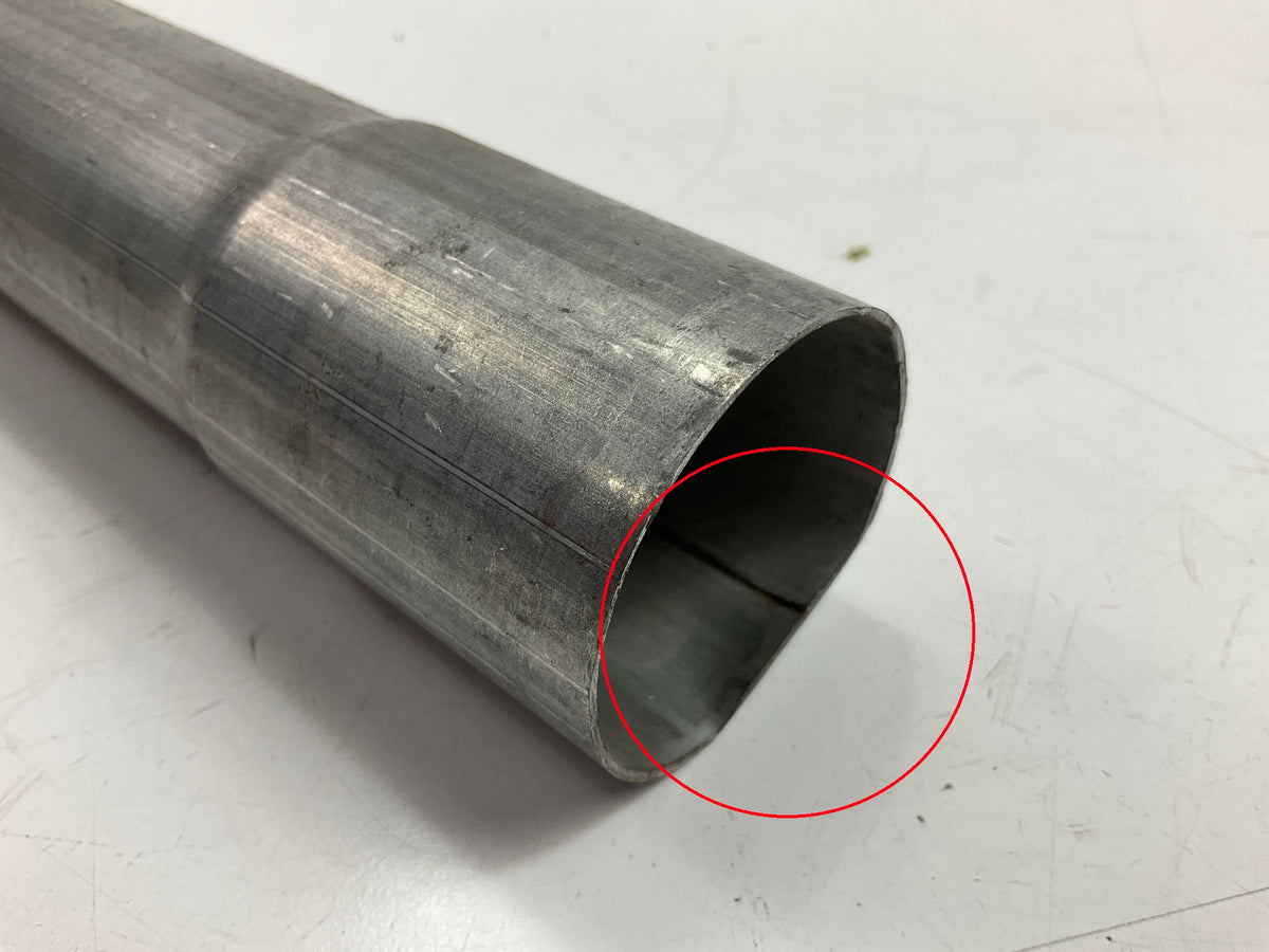 HAS DENT - Nickson Aluminized Steel Exhaust Tail Pipe Extension 1-7/8'', 36'' Long