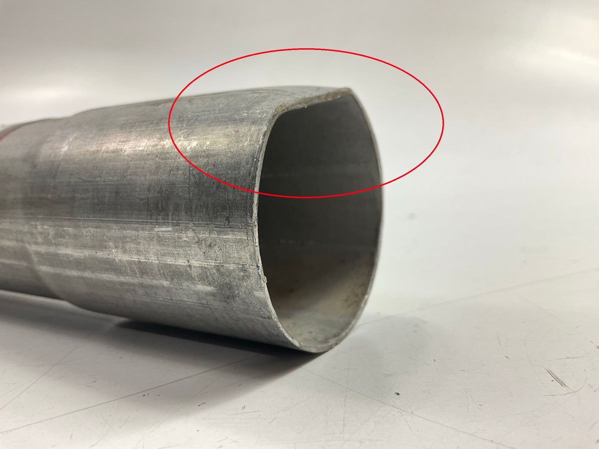HAS DENT - Nickson Aluminized Steel Exhaust Tail Pipe Extension 1-7/8'', 36'' Long