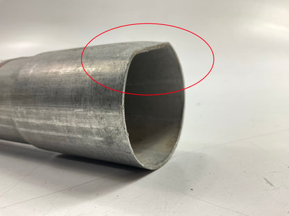 HAS DENT - Nickson Aluminized Steel Exhaust Tail Pipe Extension 1-7/8'', 36'' Long