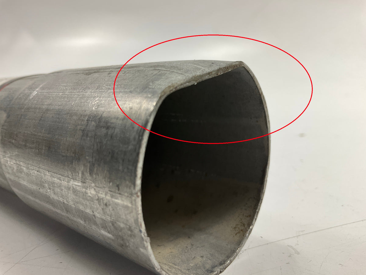 HAS DENT - Nickson Aluminized Steel Exhaust Tail Pipe Extension 1-7/8'', 36'' Long
