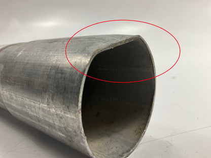 HAS DENT - Nickson Aluminized Steel Exhaust Tail Pipe Extension 1-7/8'', 36'' Long